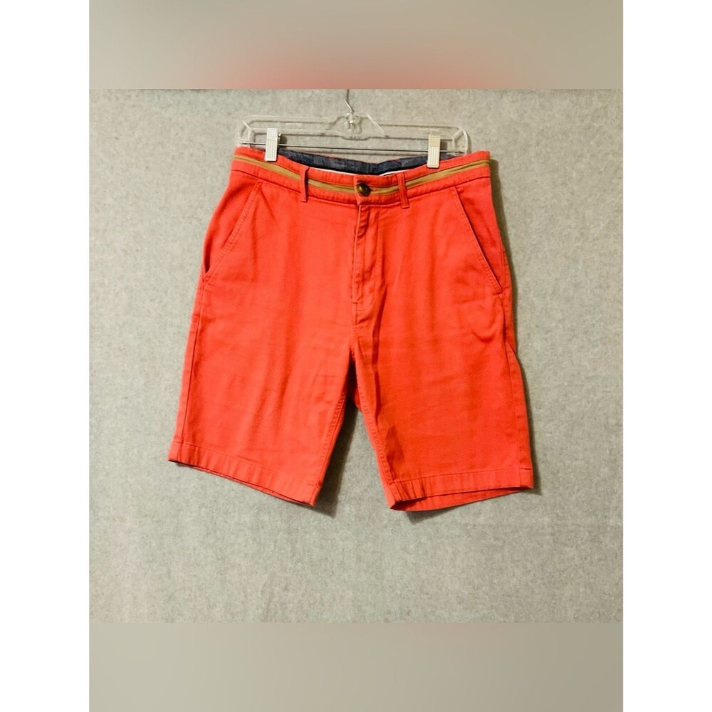 Caribbean Men's color coral Casual Cotton Shorts Sz 32